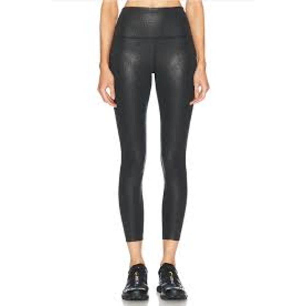 Beyond Yoga High Waisted Midi Leggings Foil Black Medium